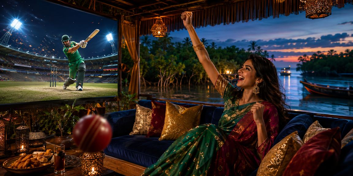 কক্সবাজার সমুদ্রসৈকতে বাংলাদেশি মডেল ক্রিকেট বেটিং দেখছেন